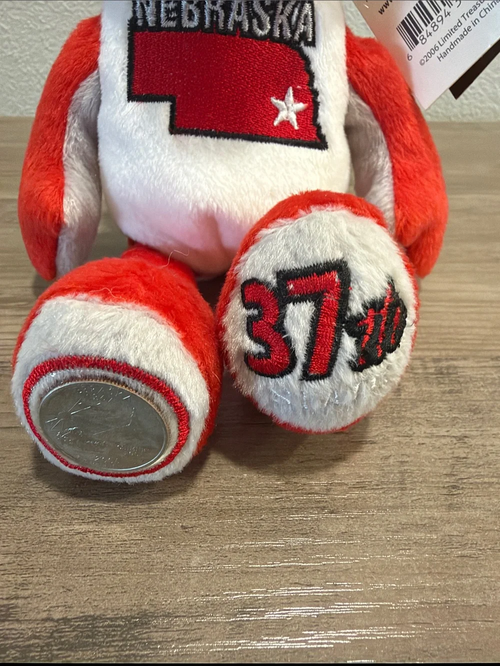 Nebraska Red & White Plush Bear - Collegiate Stuffed Animal